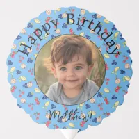 Photo Fruit Pattern Sweet One First Birthday Party Balloon