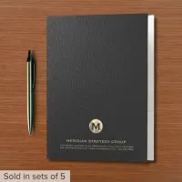 Business Monogram Pocket Folder