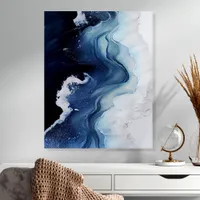 Modern Abstract Ocean Wave Acrylic Photo Tile