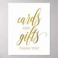 Cards & Gifts Sign Luxe Typography (Faux Gold Foil