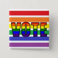 Rainbow LGBT Vote Button