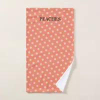 Pretty Peach Polka Dot Pet Dog Drying Towel