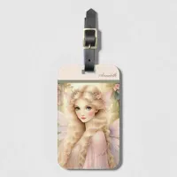 Enchanting Peach Glow Fairy Luggage Tag