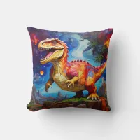 Cute Funny Mosaic Dinosaurs cushion pillow set.