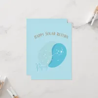 Zodiac Birthday Pisces Flat Card