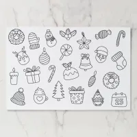 Kids Christmas Coloring Activity Paper Pad