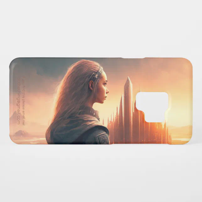 Woman of the Future Outside a City Case-Mate Samsung Galaxy S9 Case