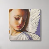 Pretty Little Angel Child Canvas Print