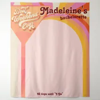 Retro Arch Vintage Sunset Bachelorette Backdrop