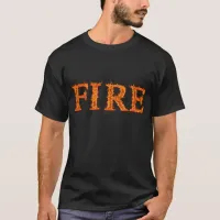 Thumbnail for Word Fire Costume Flames T-Shirt