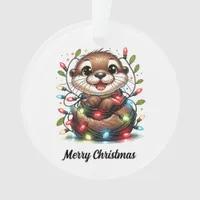 Christmas Otter Christmas Ornament