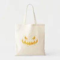 Pumpkin Face Tote Bag