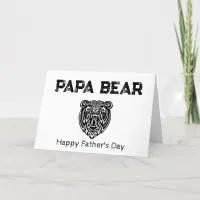 *~* AP86 Celtic PAPA BEAR Photo Father's Day Card