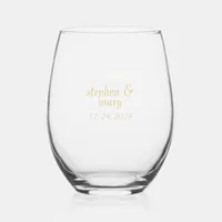 Wedding Bridal Party Glass