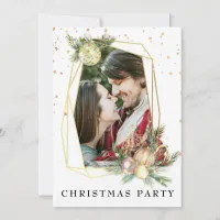 *~* Couple Photo Corporate AP20 Christmas Party Invitation