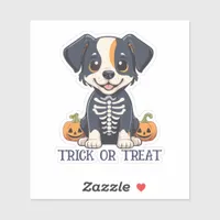 Dog in Halloween Costume Sticker