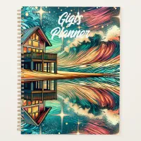 Log Cabin on the Beach Ai Art Planner