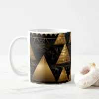 Golden Pyramid Pattern Coffee Mug