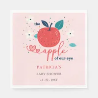 Apple of Our Eye Fall Girl Baby Shower Napkins