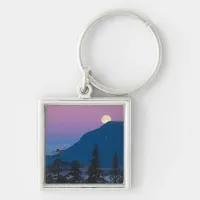 Nightfall in Alaska Keychain