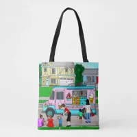 A Hot Summer Day | A Whimsical Illustration Tote Bag