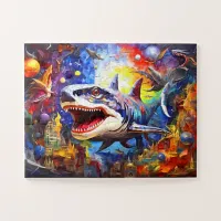 Dinosaur Mosaic Abstract  Jigsaw Puzzle