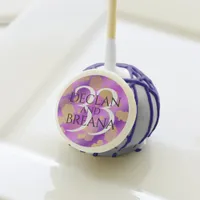 Elegant 33rd Amethyst Wedding Anniversary Cake Pops