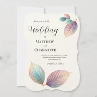 Ethereal Beauty Soft Tone Whimsical Pastel Leaves