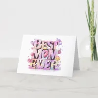 *~* AP72 Photo Emoji Whimsical Mother's Day Card