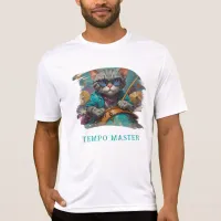 *~* BLUE Percussionist Cool Cat AP91 DRUMMER T-Shirt