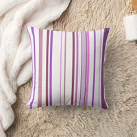 Modern Stripes Striped Throw Pillow