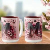 Valentine Day 3D A to Z Alphabet Coffee Mug