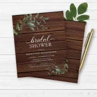 Budget Rustic Wood Eucalyptus Bridal Shower