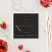 Nostalgic Vintage Romantic Wedding Fantasy  Napkins