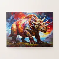 Childrens Dinosaur Mosaic  Jigsaw Puzzle