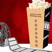 Custom Birthday Party Snack Movie Night Popcorn Favor Boxes