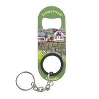 Transylvania, Romania, Picturesque Painted Scenery Keychain Bottle Opener