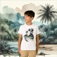 Hawaii Tropical Palm Tree Island T-Shirt