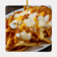 I Only Have Fries for You | Funny Cheesy Fries Ceramic Ornament