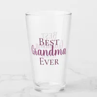 CUSTOMIZABLE Cute Best Grandma Ever Glass