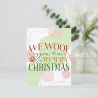 We Woof You A Merry Christmas Holiday Card