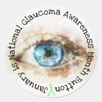 January National Glaucoma Awareness Month Stickers