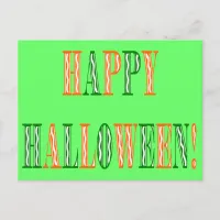 Halloween Festival Text Postcard