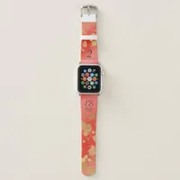 Elegant 2nd Garnet Wedding Anniversary Celebration Apple Watch Band