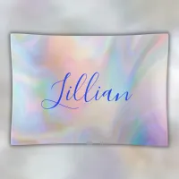 Monogram Name in Blue on Mother Of Pearl |  Trinket Tray