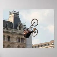 Extreme Sports Poster:Guy on Bike doing Tricks Poster