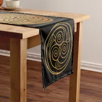 Triple Celtic Knot Swirl Mandala Table Runner