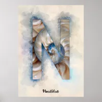 N is For Nautilus Poster