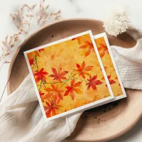 Autumn Leaves Pattern – Fall  Napkins