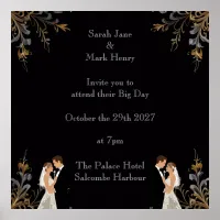 Invitation Wedding layout you can personalize Poster